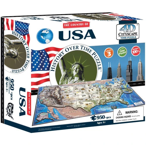 4D Cityscape Puzzle: USA 1 4D Cityscape Puzzle: USA