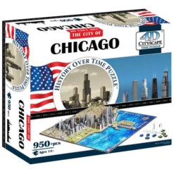 4D Cityscape Puzzle: Chicago