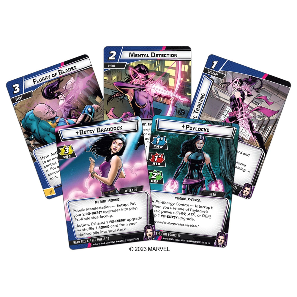 Fantasy Flight Games Marvel Champions LCG: Psylocke Hero Pack (Preorder) 2 Fantasy Flight Games Marvel Champions LCG: Psylocke Hero Pack (Preorder) - Image 2