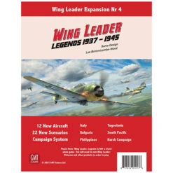 GMT Games Wing Leader: Legends 1937-1945 Expansion