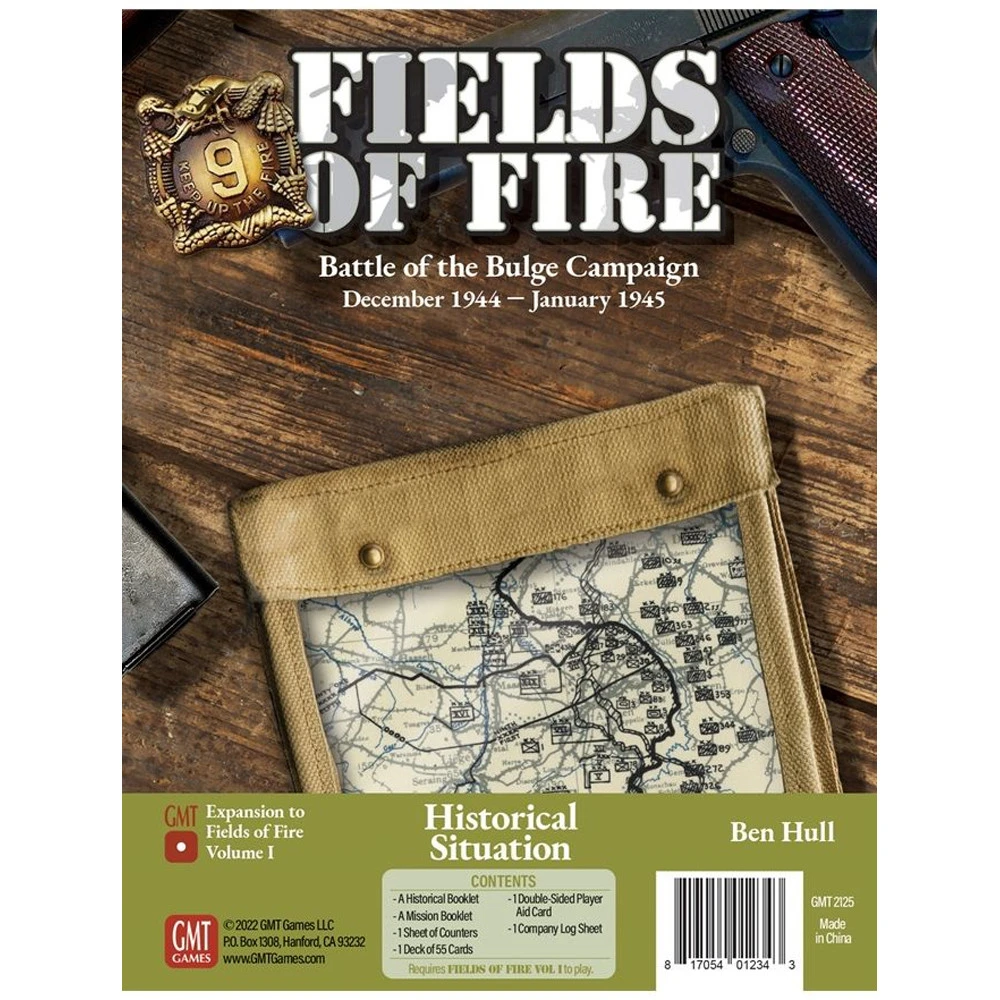 GMT Games Fields Of Fire: The Bulge Campaign Expansion 1 GMT Games Fields Of Fire: The Bulge Campaign Expansion