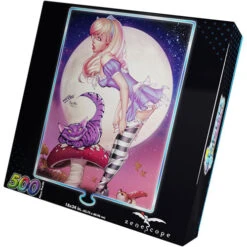 Grimm Fairy Tales Foil Jigsaw Puzzle: Revenge Of Wonderland Alice & Cheshire