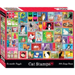 500-Piece Puzzle: Cat Stamps (Last Chance)