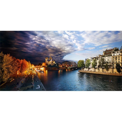 Stephen Wilkes Puzzle: Day To Night - Pont De La Tournelle 2 Stephen Wilkes Puzzle: Day To Night - Pont De La Tournelle - Image 2